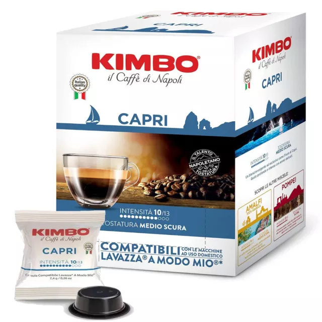 Capsule Caffè KIMBO Miscela Capri Formula Bar Compatibili  Macchine A Modo Mio