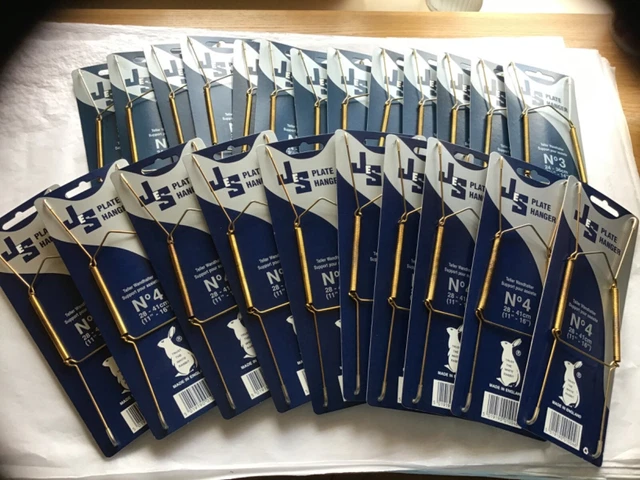 SDOGANAMENTO SCORTE- 23 appendiabiti per piastra color oro 10 taglia 4 13 taglia 3 posta UK gratis