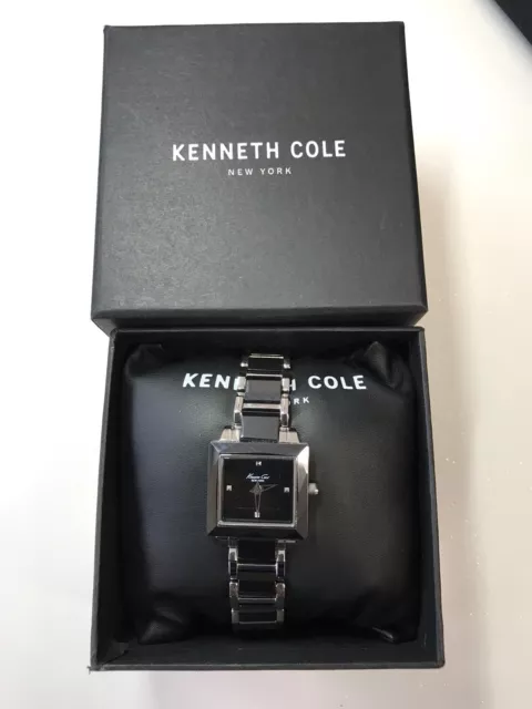 Kenneth Cole Women’s KC4742  Classic Square Case with Ceramic Bezel Watch 3