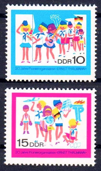 DDR 1432-1433 , postfrisch / ** / Pionier Organisation Ernst Thälmann , Kinder