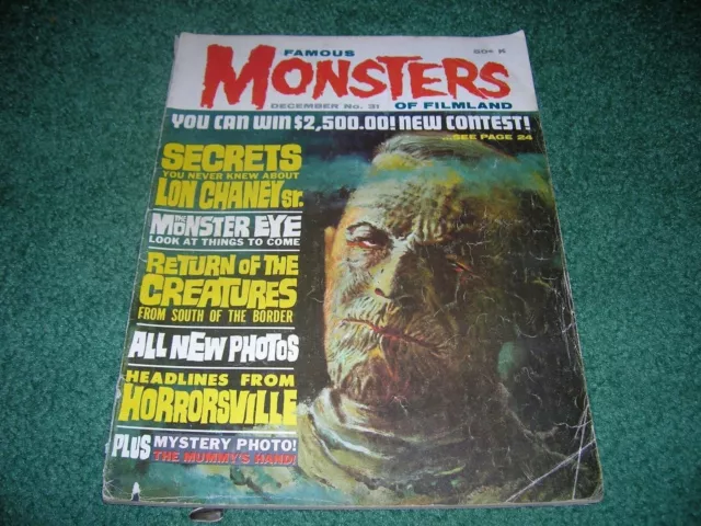 Famous Monsters Filmland #31 Dec 1964 Lon Chaney sr