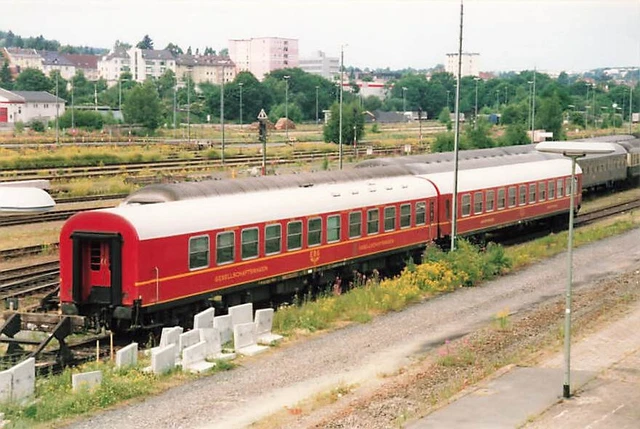 Foto Gesellschaftswagen EBG Hbf Hof 07/1999 ca. 10x15cm V3947g