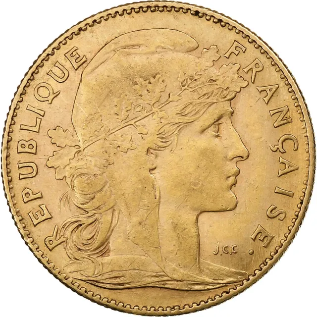 [#1211817] France, 10 Francs, Marianne, 1910, Paris, Gold, EF, Gadoury:1017, KM: