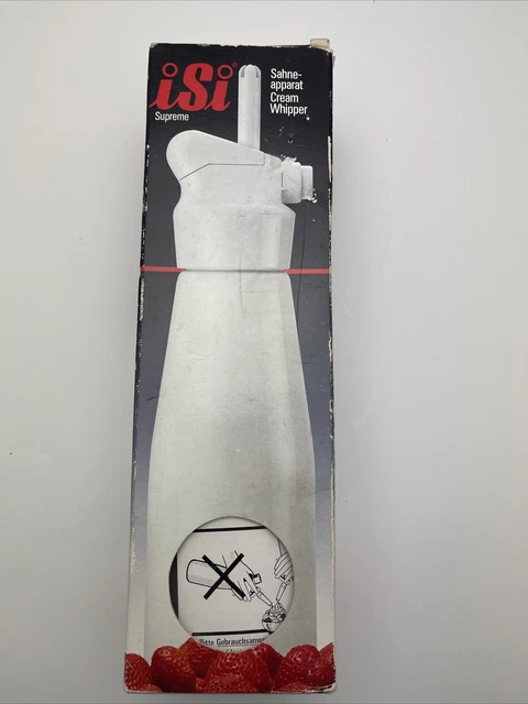 iSi Gourmet Whip Cream Whipper .5 Liter White made in Austria NEW iSi Gourmet Whip Cream Whipper .5 Liter White made in Austria NEW