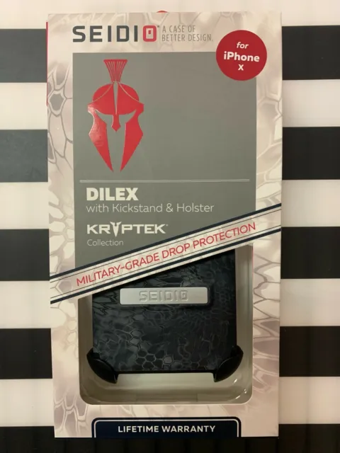 SEIDIO Dilex Kryptek COMBO with Kickstand/Holster - iPHONE X Typhon *N*E*W*