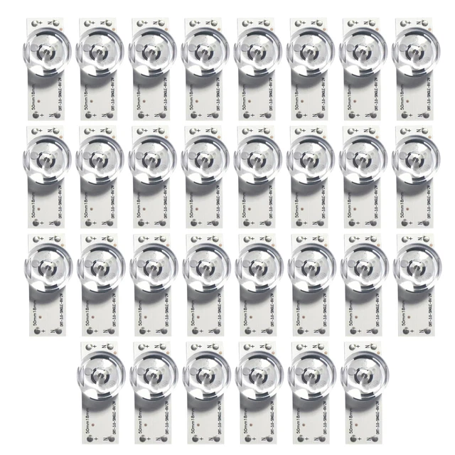 30pcs Universal SMD Lamp Lens With Optical Lens Fliter For LED TV Repair 6V