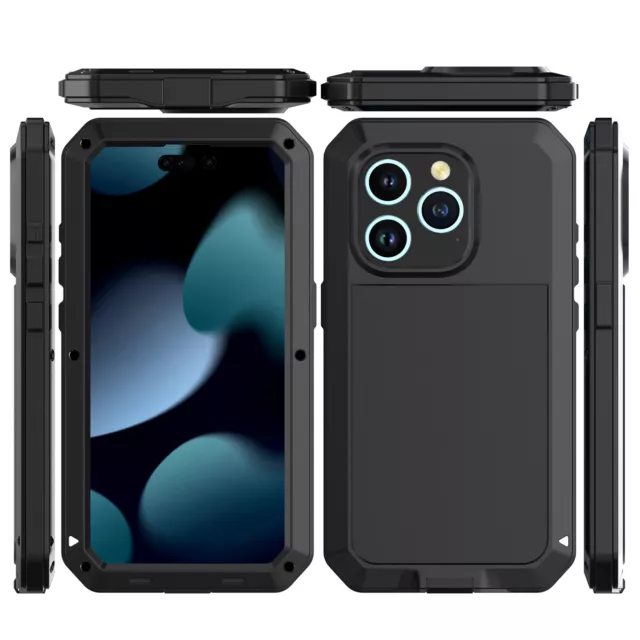 Case For iPhone 15 Pro Max 14 13 12 XR X 11 8 7 6 Metal Gorilla Heavy Duty Cover
