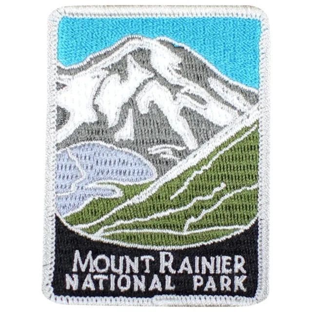 Mount Rainier National Park Patch - Cascade Range, Washington 3" (Iron on)