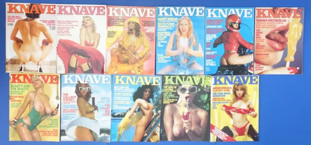 Knave England - Vol. 9, 11 Ausgaben aus dem Jahr 1977 - Rarität