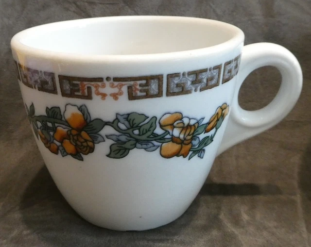 Railroad Dining China Dish Indian Tree Pattern Coffee Cup