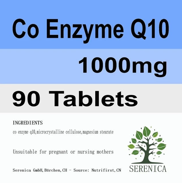 Co Enzyme Q10 1000mg x 90 Tablets
