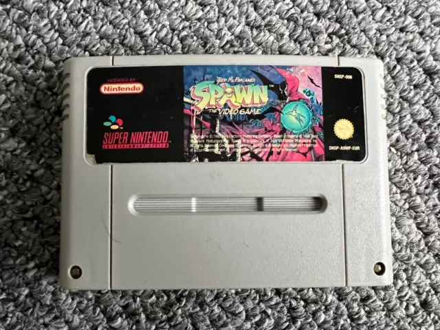 Nintendo SNES Spiel Spawn The Videospiel Patrone ULTRA SELTEN FUNKTIONSFÄHIG GETESTET!!!