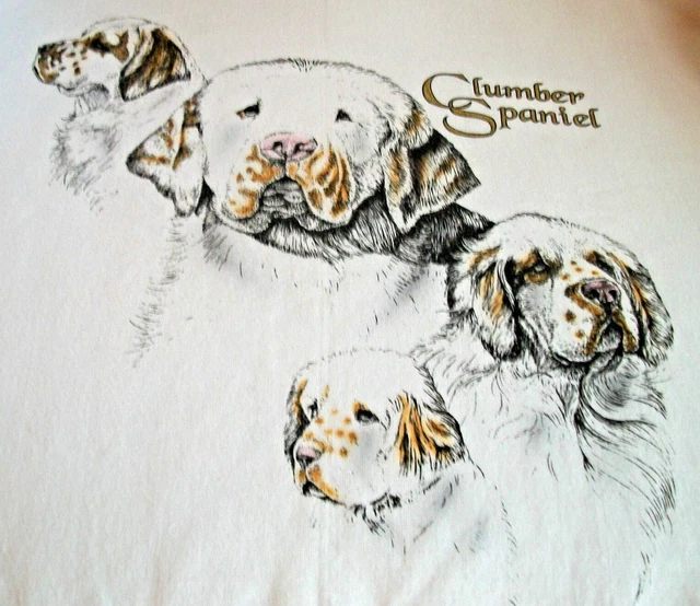 Clumber Spaniel T-shirt Size MED 38/40 - Ash