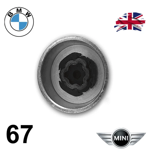 BMW MINI LOCKING Wheel Nut Key Bolt Master Security Lock Remover Key