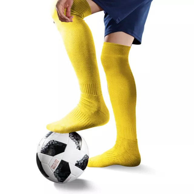 Men's Anti Slip Soccer Football Socks Athletic Long Socks Over Knee High Gift