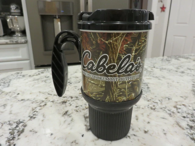 WHIRLEY 20 OZ Travel Mug GM-20 w/Lid Cabela's World's Foremost Outfitter  EUC $16.99 - PicClick