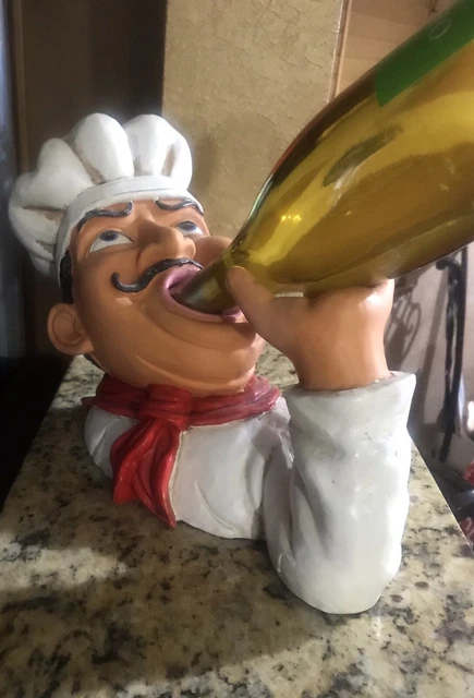 売買 VALICLUD Creative Wine Bottle Holder Rack Cute Fat Chef Sculpture Unique  Wi