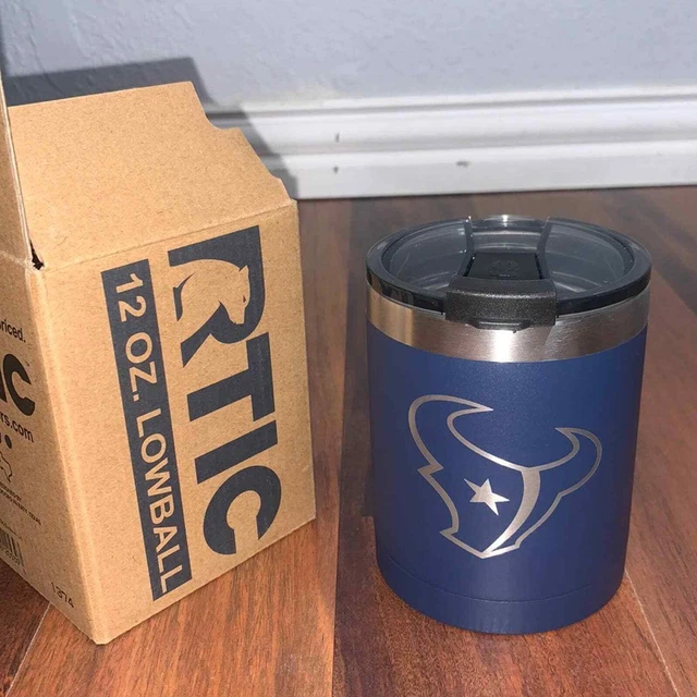 RTIC 12oz Lowball Navy Houston Texans Tumbler