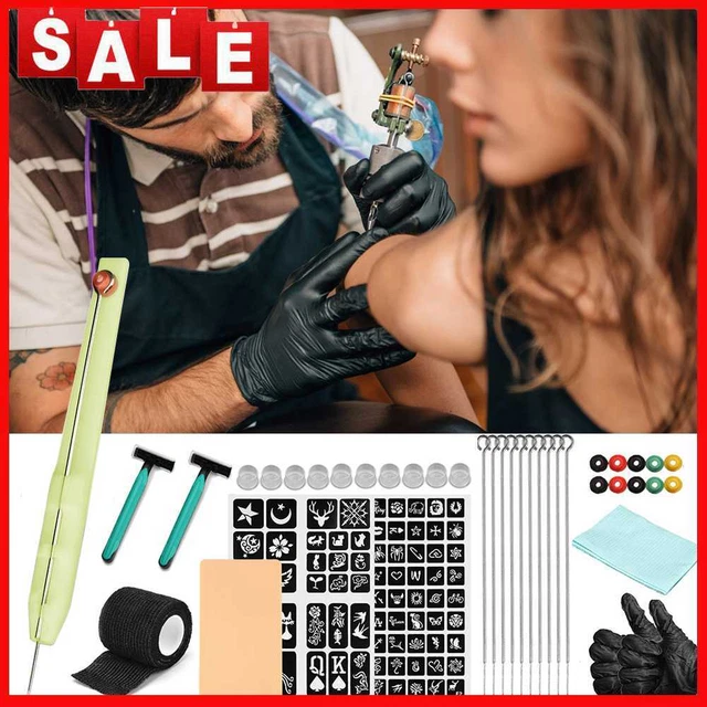 Tattoo Hand Poking Tool Tattoo Needle Stabilizing Stick Poke Needle Holder Kits