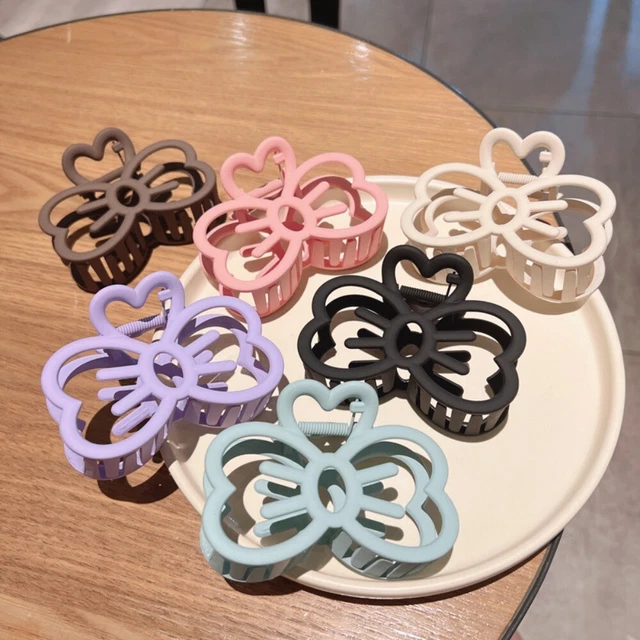 Dolce colore arco clip capelli dolce squalo clip capelli artiglio clip ragazza