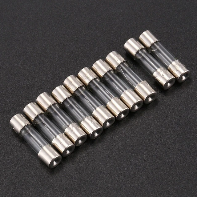 1X(10Pcs 250V 0. 2 a 200mA rupture Tubes des fusibles en verre 5 x 20 m 3