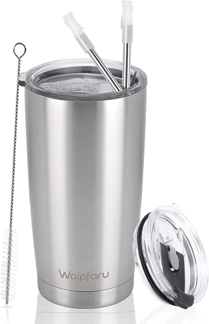 Stainless Steel 20 Oz Insulated Vacuum Tumbler with Lid and Straw,Travel Mug