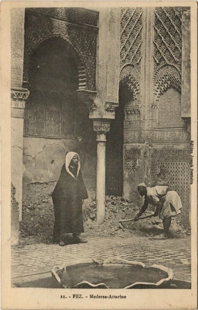 CPA AK MAROC FEZ Medersa Attarine (10315)