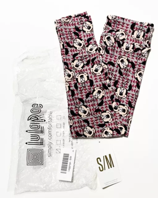 NEW LuLaRoe Disney S/M Kids Leggings Minnie Mouse Mickey Vintage Retro Boho