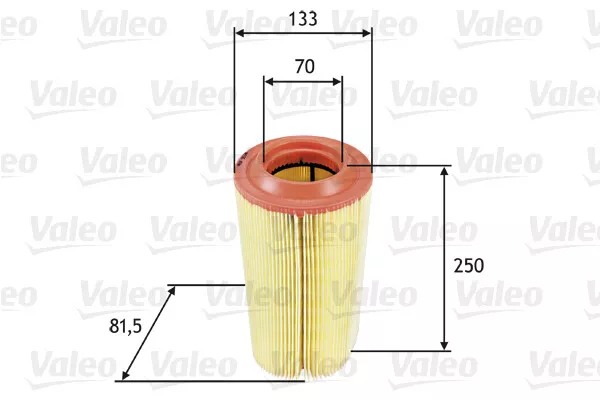 VALEO Luftfilter (585649) für MERCEDES-BENZ CLK C-Klasse SLK Clc-Klasse E-Klasse