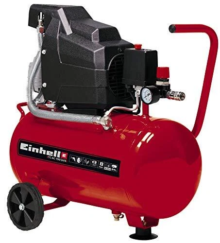 Einhell TC-AC 190/24/8 Compressore Ad Aria, Serbatoio Aria 24 L, ?Rosso