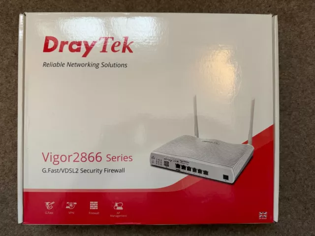 DrayTek Vigor 2866AX Dual-WAN VDSL2/ADSL2+/G.FAST WiFi 6 +4G Failover Router