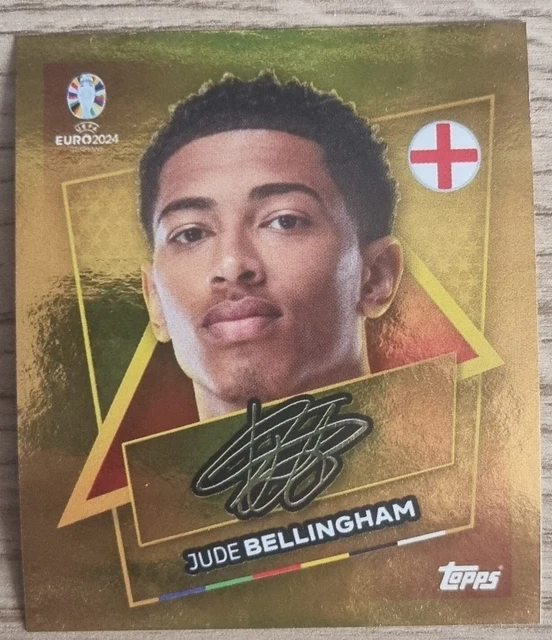 TOPPS EURO 2024 Sticker Jude Bellingham Signed Gold (ENGSP) £2.99