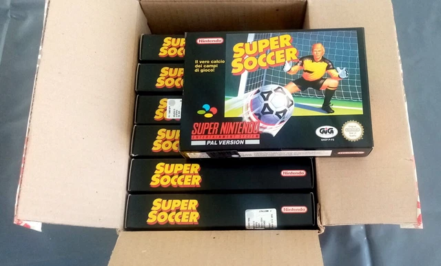 Jeu super nintendo Super soccer NEUF SNES dead stock RARE !!!