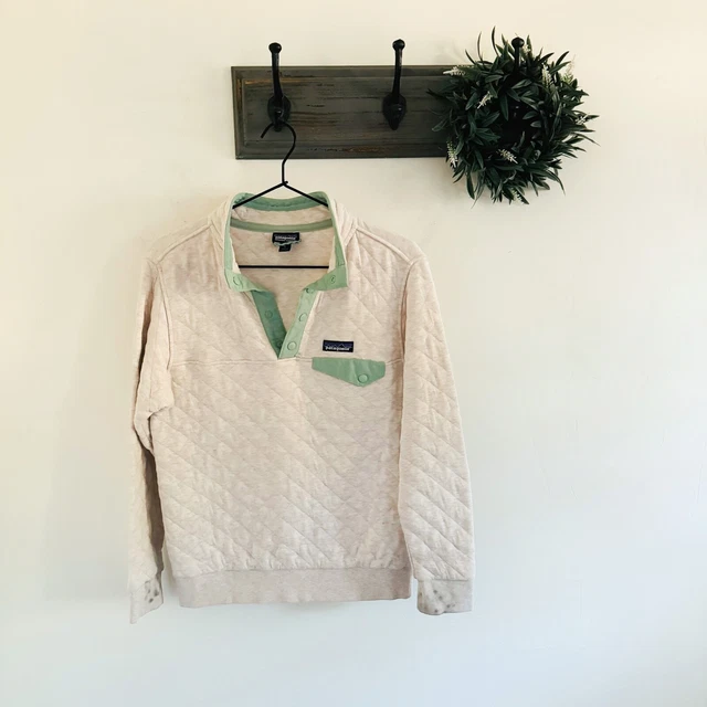 Patagonia Kids Organic Quilt Snap-T Pullover Sweater L(12)