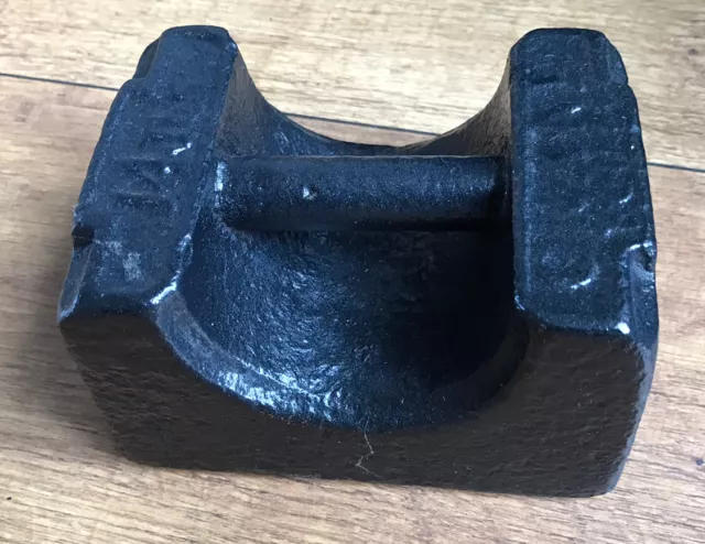 Vintage 14lb CRANE Cast Iron Weight Door Stop!