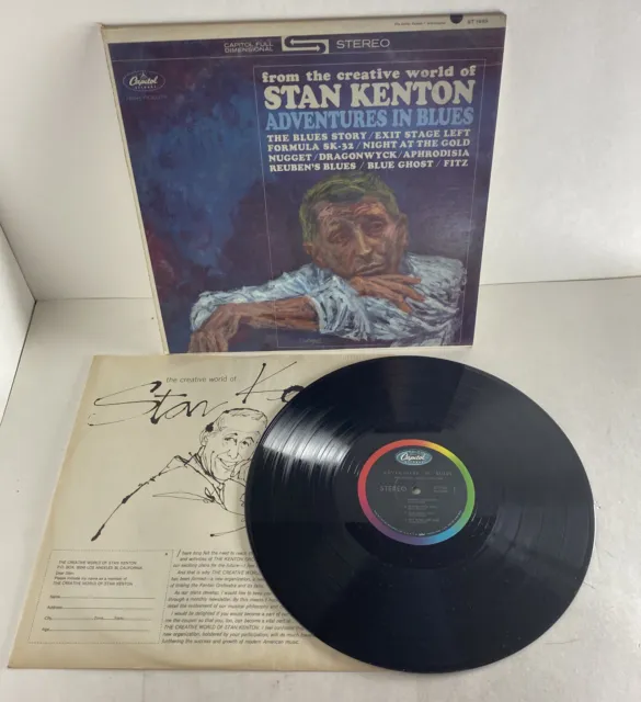 Stan Kenton Adventures In Blues LP USA Signed Autographed