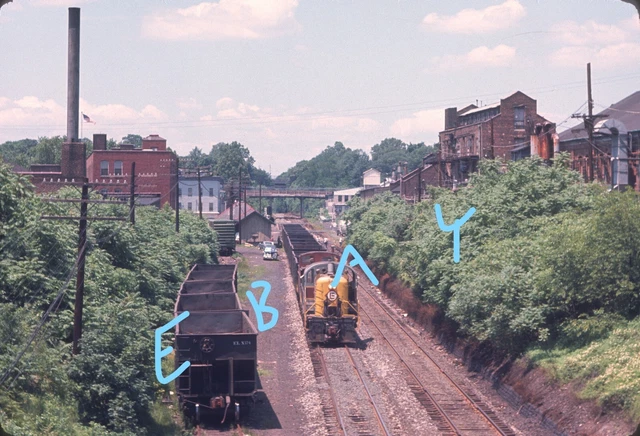 Erie Lackawanna EL RS-3 Ballast xtra North Arlington NJ 1967 Original Ektachrome