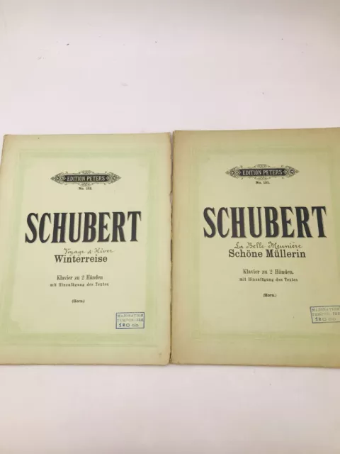 Schubert - Winterreise /Schöne Müllerin - Edition Peters