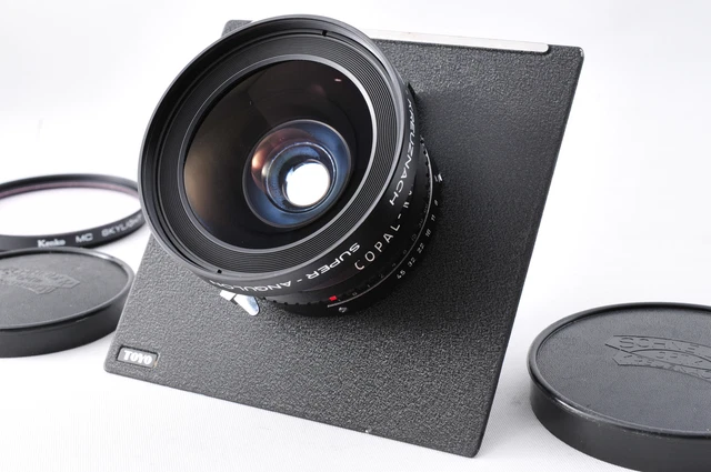 [ EXC+ 5] schneider Kreuznach Super Angulon 90mm F/8 Mc Lentille Copal No.0 De
