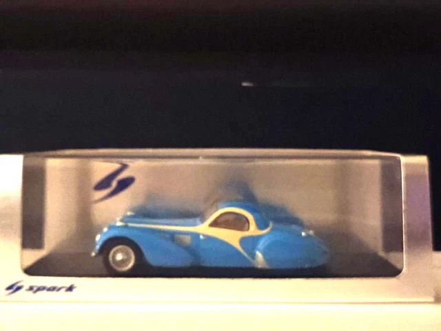 Matrix Bugatti T57 SC Atalante 1937 1/18 - Noir Et Blanc, Résine, Modèle Neuf - MAXL0205-032