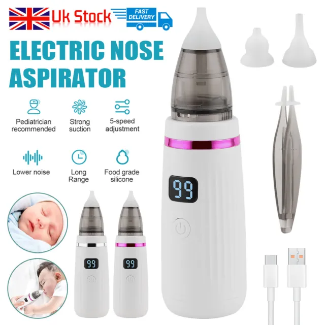 Baby Safe Nasal Aspirator Electric Hygienic Nose Cleaner For Infant Rechargeable