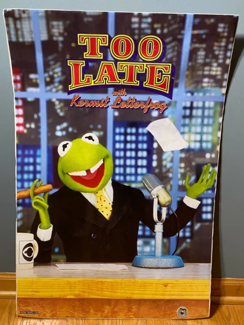 Muppets Parodies Too Late Kermit Letterfrog Poster #1094 SEALED Jim Henson 21x32