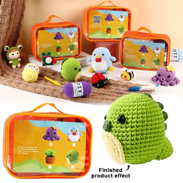 WOOBLES CROCHET KIT for Beginners Knitting Kit with Animal DIY Craft Art  GiftsLO $15.86 - PicClick AU