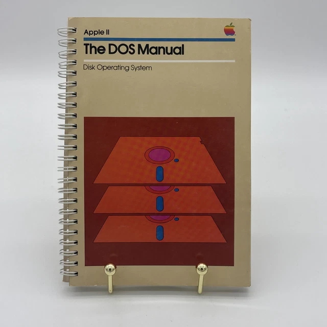 APPLE II 2, the DOS Manual Disk Operating system Retro Computer