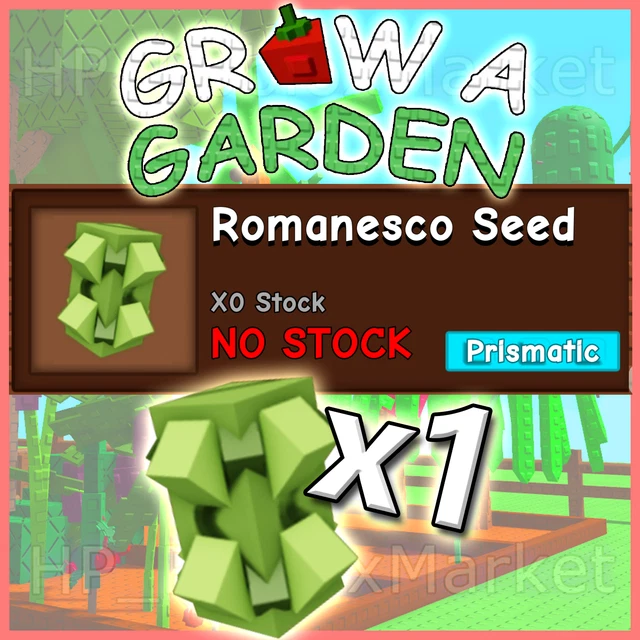 GROW A GARDEN | 🥬x1 ROMANESCO SEED🥬 | Roblox - 🌱Fast Delivery &amp; Easy🌱 ...