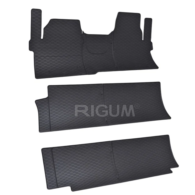 Tappeti In Gomma Per Ford Tourneo Custom 8 Posti 2024 - Set Completo Anteriore + 2 File + Bagagliaio - Foto 13