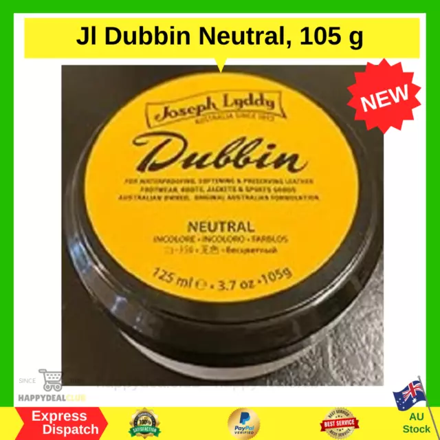 Original Joseph Lyddy Neutral Leather Dubbin 125mL Australian Made NEW AU