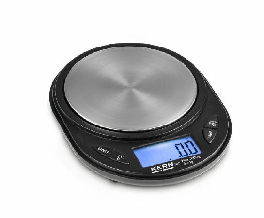 KERN Tgc 1K-3S05 5 Pezzo Bilancia Tascabile Bilancia per Oro Precisione 1g-1000g