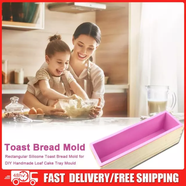 Silicone Wood Toast Bread Mold for DIY Handmade Loaf Cake Making Mould Bakeware