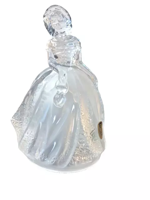Royal Crystal Rock RCR 24% Lead Crystal Crinoline Lady Freestanding Figurine